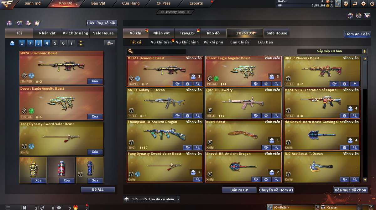 shop acc cf uy tin gia re